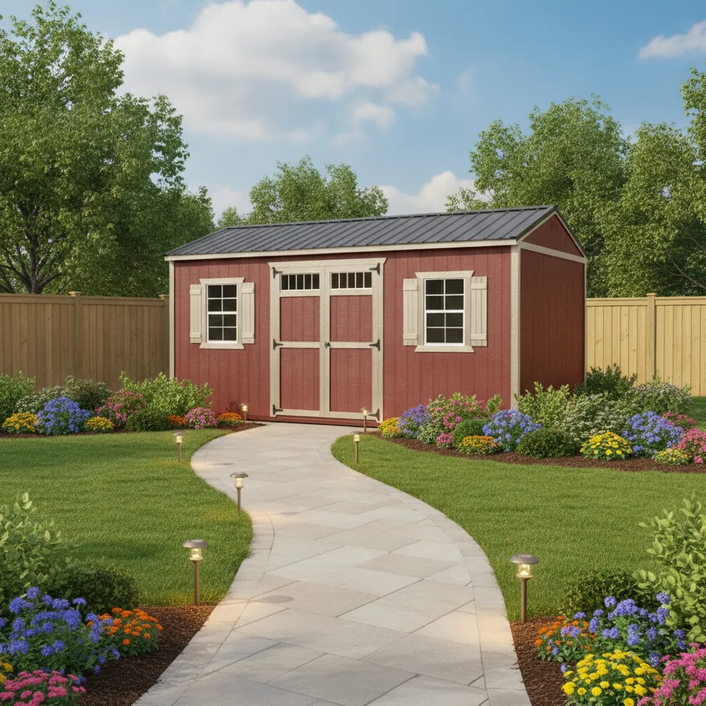 Cotton State Barns craftsmen building a storage structure